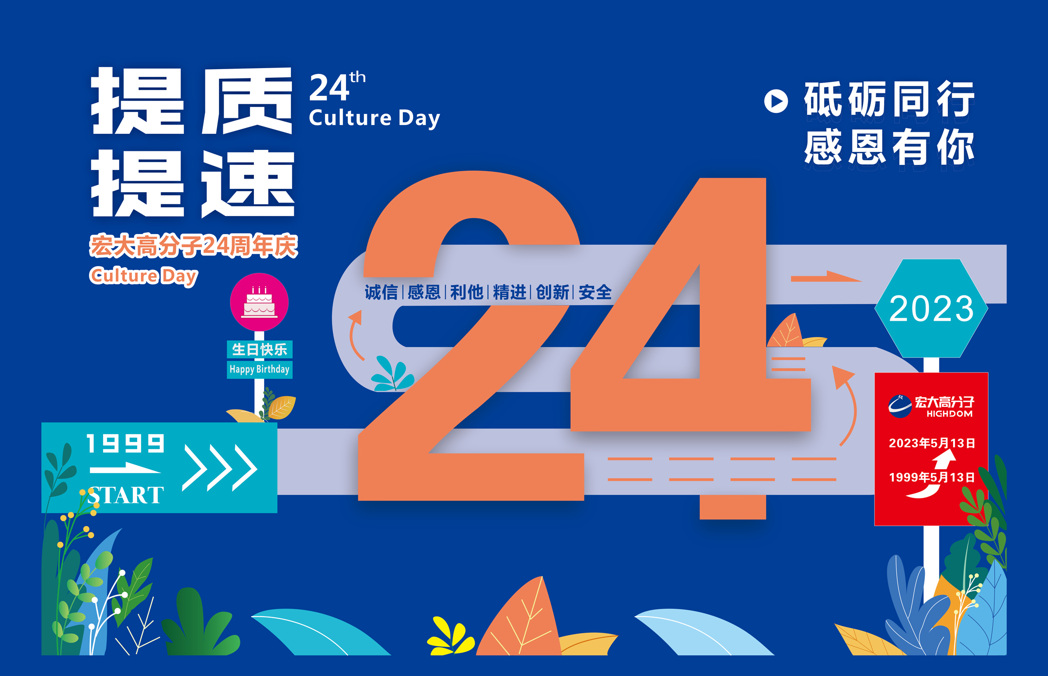 砥礪同行，感恩有你 | 宏大高分子24周年